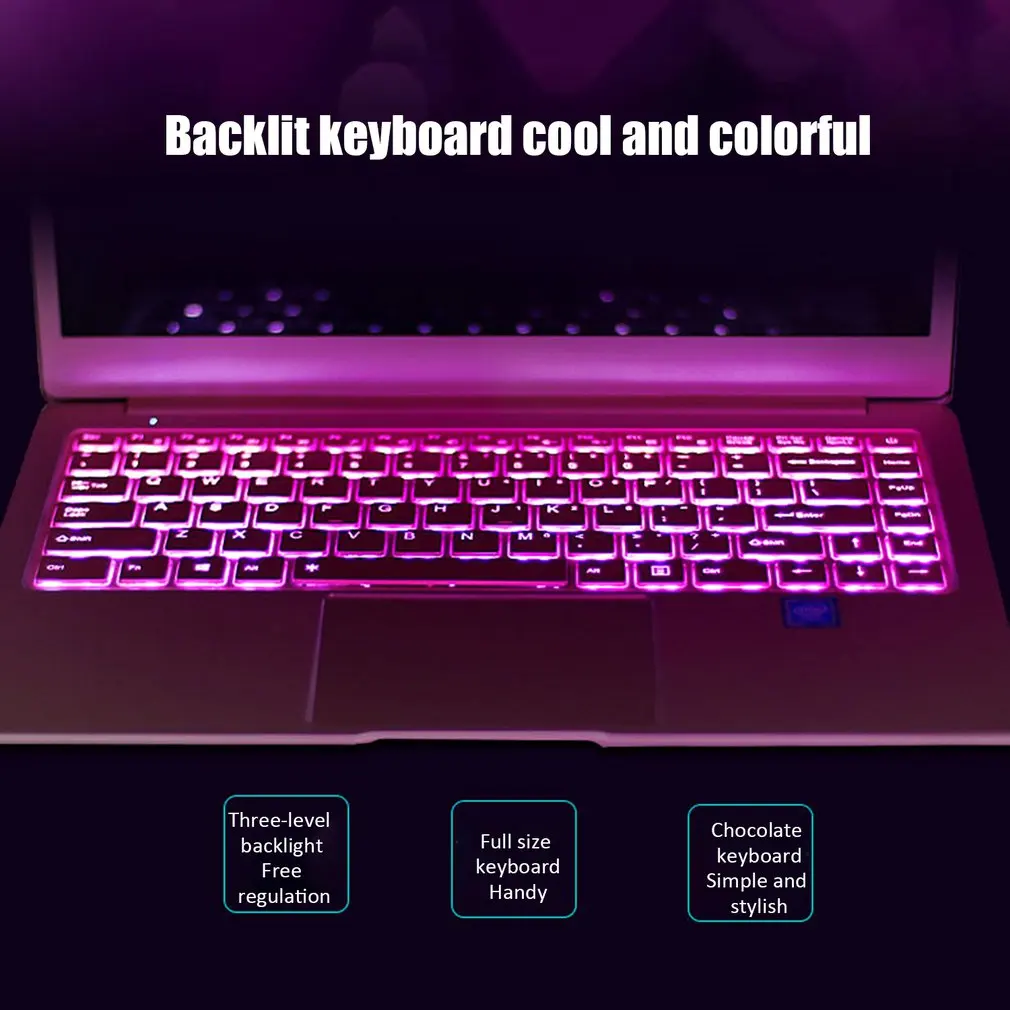 Rose Gold 13.3" laptop A11 J3455 8+64G/128G/256G/512G IPS HD screen gaming notebook computer Ultraslim laptop large battery