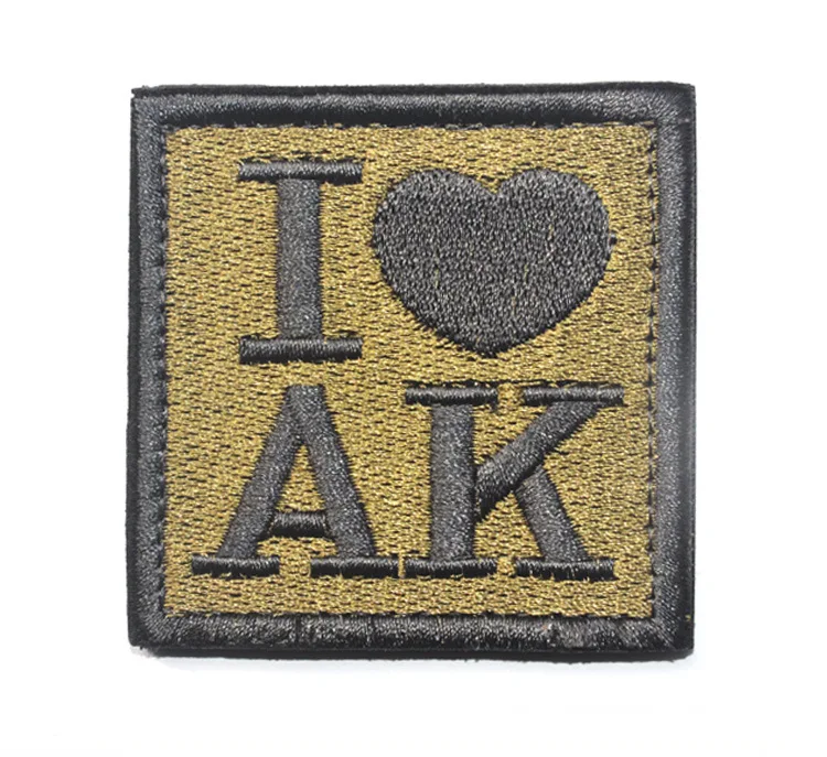 Тактический специальный вышитая нашивка I LOVE AK AIRSOFT | Дом и сад