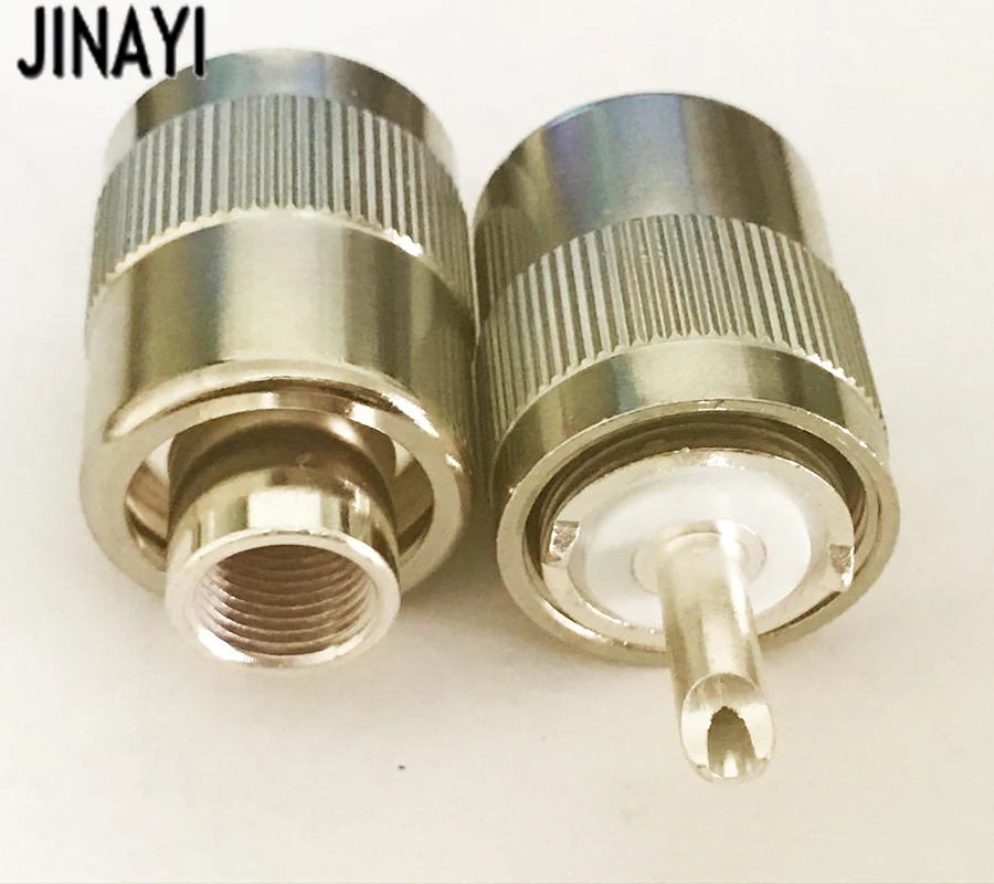 10pcs UHF PL259 Male Plug Solder Adapter Connector for RG5 RG6 5D FB