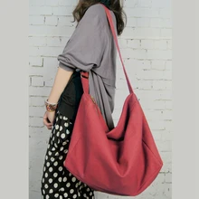 Женские большие холщовые сумки, Хлопковые женские сумки ручной работы, повседневные сумки через плечо, дизайн, винтажные сумки, красные, черные
