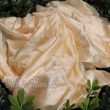 Бежевый, 1 шт. 2,7 м* 1,1 м(3 ярда* 4") Ручная роспись танец живота шелковая вуаль, настоящий цветочный 5 мм paj шелк