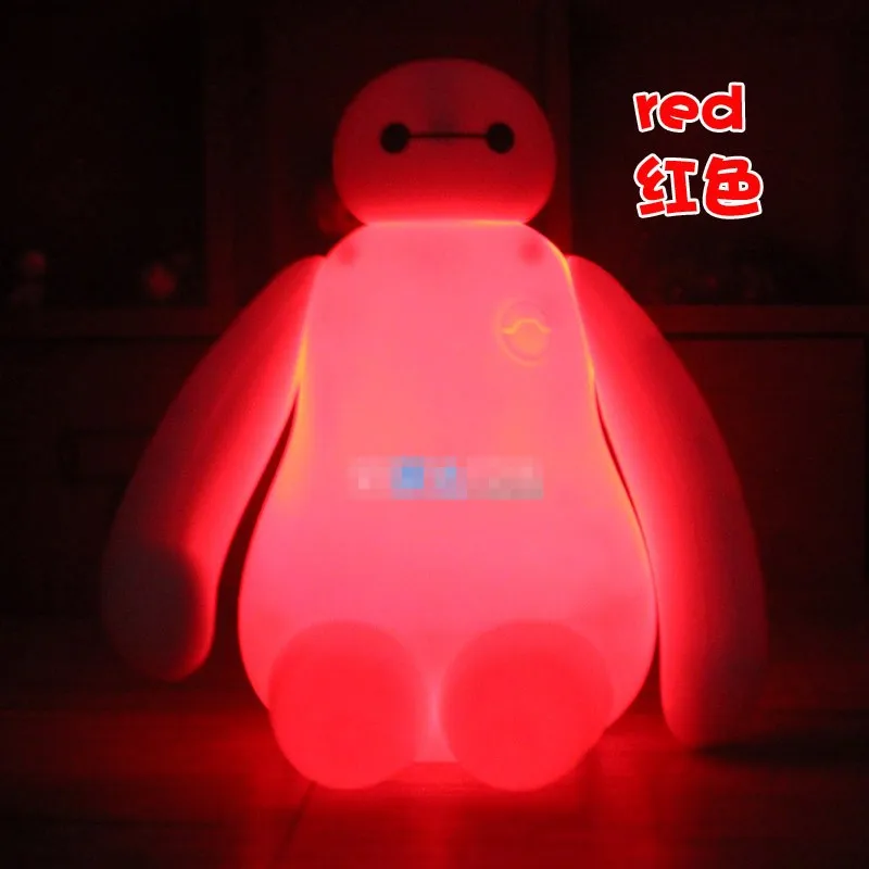 RGBW Цвет Изменение Baymax мультфильм СВЕТОДИОДНЫЙ Ночник детская комната Детская прикроватная лампа спальный стол лампа декоративная перезаряжаемая настольная лампа