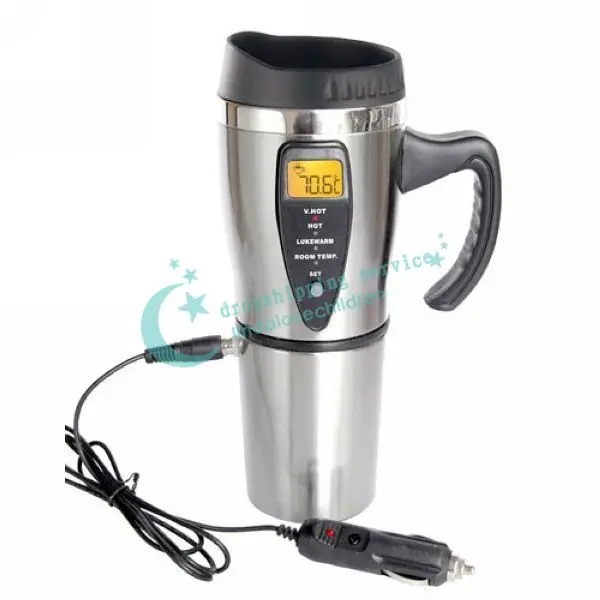 450ml Portabe Electric Cup Heated Coffee Mug Auto Intelligent 450ml Portabe Electric Cup Heated Coffee Mug Auto Intelligent Insulation With Cigarette Lighter Drop