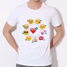 Hot style emoticons tshirt summer funny clothes men/boy top tees t-shirt Hot fashion emoji t shirt clothing 36N-7#