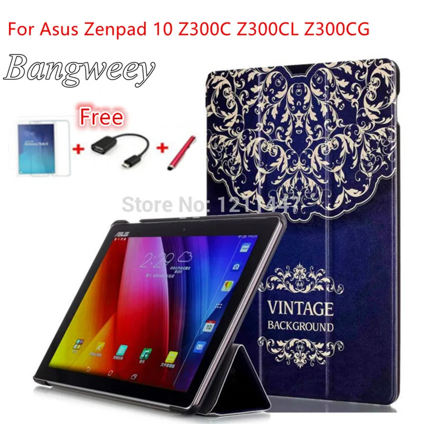 Уникальный Дизайн Цвет Окрашенные магнит кожаный чехол подставка для Asus Zenpad 10 Z300C