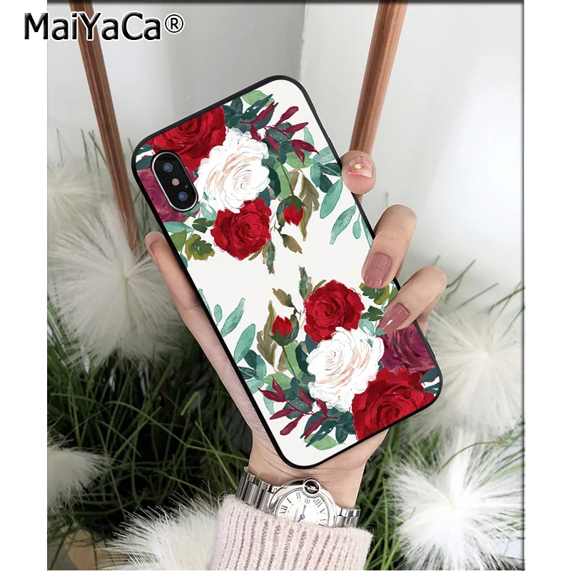 Bright Rose Peony Palm Leaves