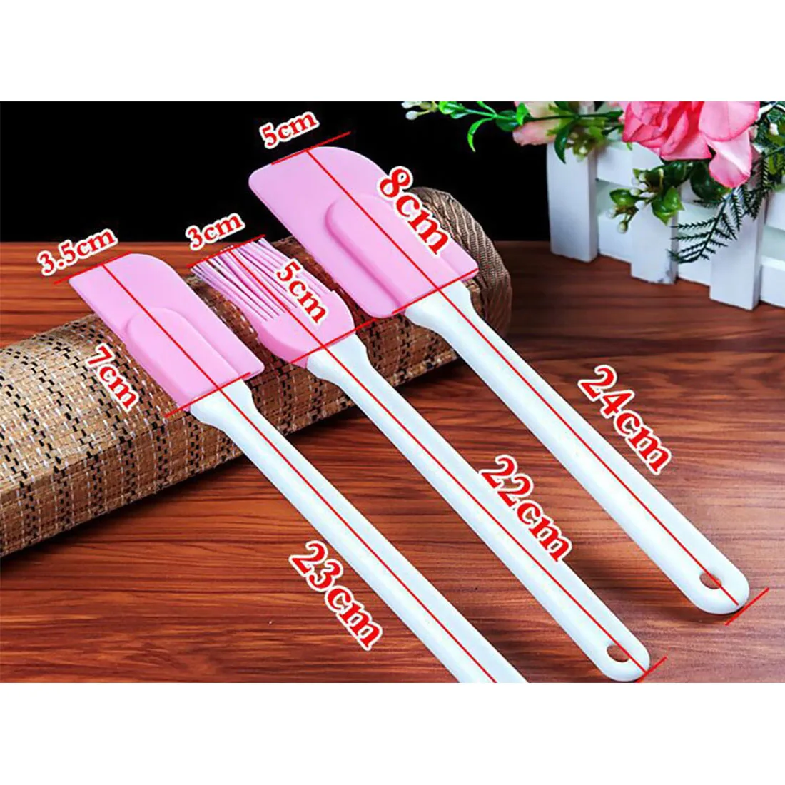  New Style Silicone Cream Spatula Cream Brush Baking Oil Brush Mixing Shovel Butter Scraper Flour Sc