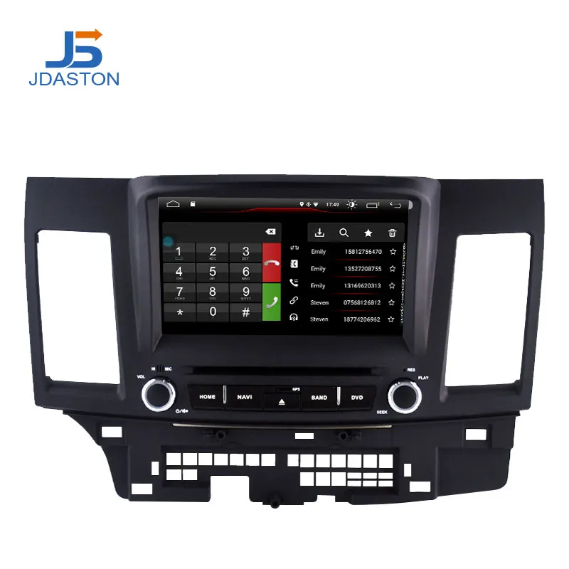 Best JDASTON Android 9.1 Car DVD Player For Mitsubishi Lancer EX EVO Lancer 10 Multimedia GPS Navigation 2 Din Car Radio IPS Stereo 1