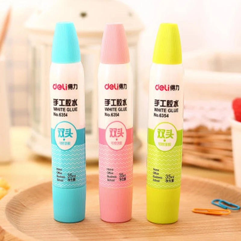 35ML 세척 가능한 흰색 액체 접착제, 학생 세공 DIY 종이 접착제, 문구점, 학교 사무용품 도구, 안전한 비독성