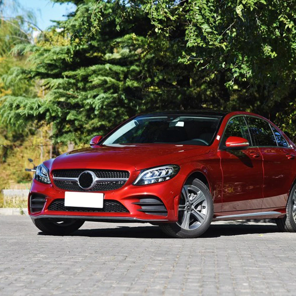 W205 gt gtr решетка Серебряная черная эмблема передний бампер amg гриль для benz w205 2019