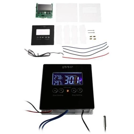

AYHF-High-accuracy Intelligent Digital Thermostat DIY Kit Temperature Controller D6Y8 DC12V
