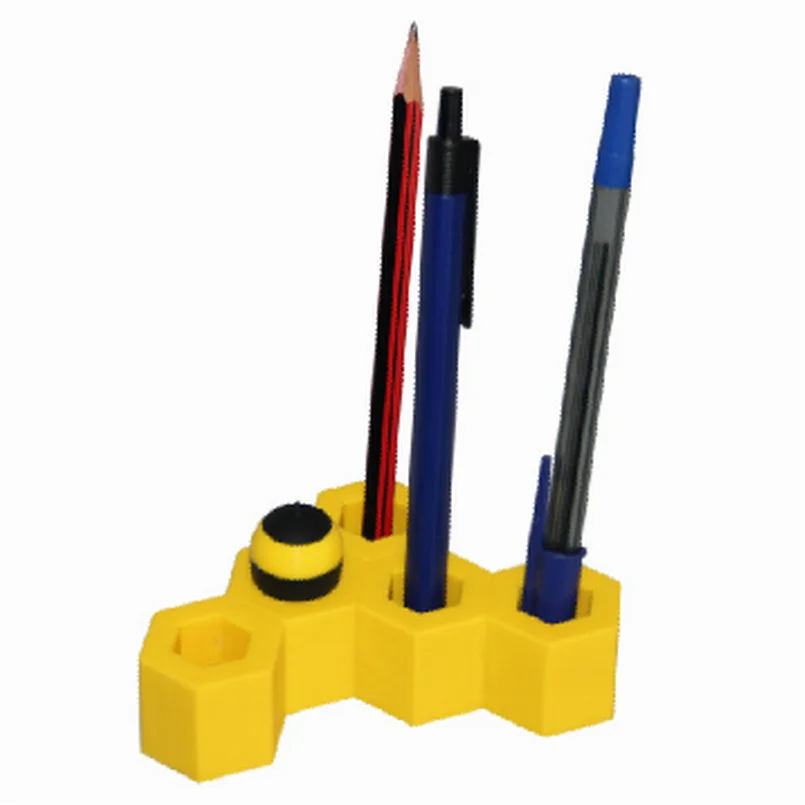 Оптовая продажа 100 шт. вафельная Building Block Карандаш Pen Holder Case Творческий стационарные