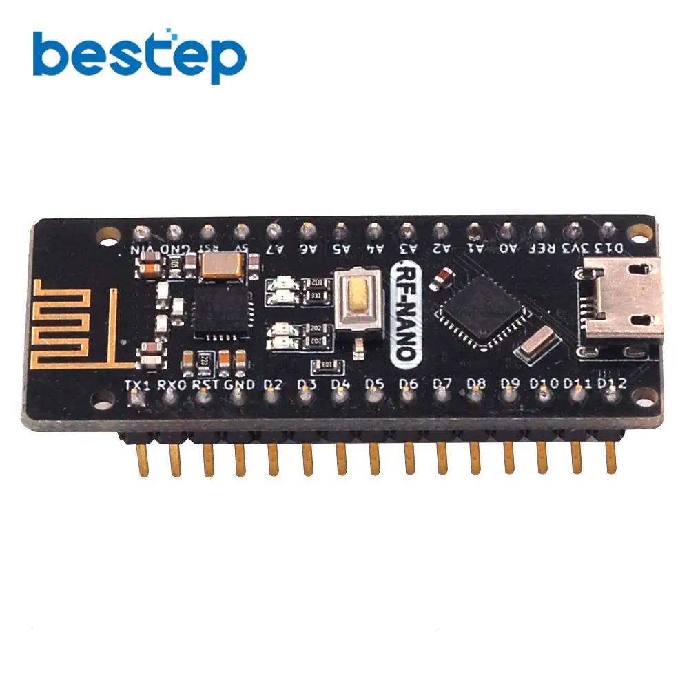 RF Nano для Arduino V3.0 микро USB наноплата ATmega328P QFN32 5 V 16 M CH340 интегрированная NRF24L01 + 2 4G