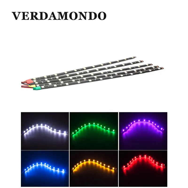 12V 5M 5050 60LED//m 300LED Strip Light car DRL DIY tape lamp Black Waterproof