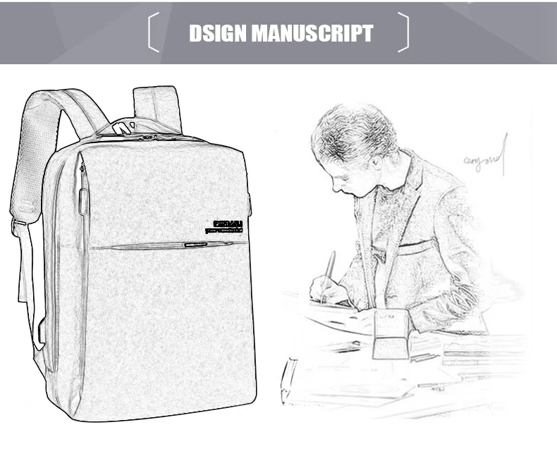 New Business Backpack USB charging 15inch Men's Women's Laptop Backpacks  For Teenager Fashion School Bag Male Travel bagpack (16)