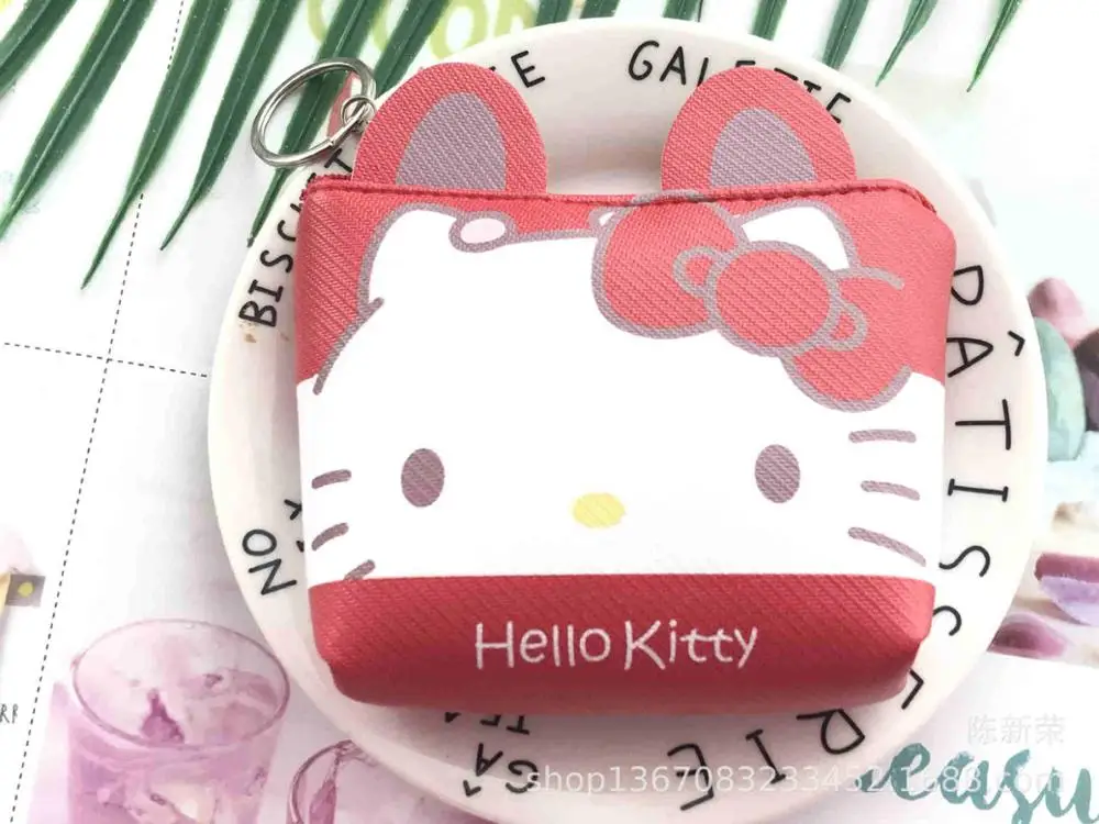 Disney мультфильм Микки Маус стерео ухо молния монета pu Кошелек для монет карты пакет Дональд Дак девушки сумка для рук детей Подарки - Цвет: 13