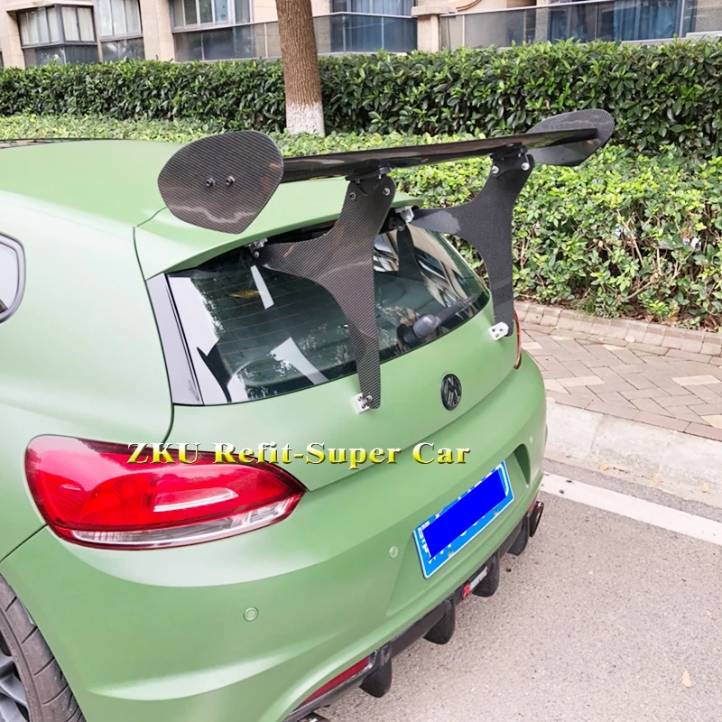 Для Scirocco Golf 4 5 6 7 MK4 MK5 MK6 MK7 MK7.5 GT стиль углеродное волокно для Volkswagen хэтчбек универсальный спойлер
