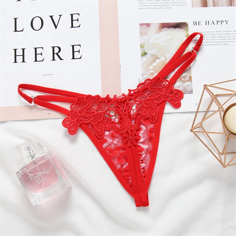 Women's Open Crotch Briefs Sexy Lace Panties Female Sex Seamless Micro Thong For Women Plus Size Women Thongs And g strings 29 (7)