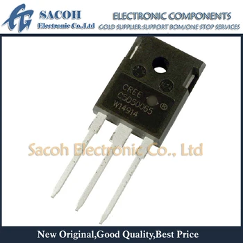 

Free Shipping 5Pcs Power Transistors C5D50065D C5D50065 TO-247-3 50A 650V SiC Silicon carbide Zero-Recovery rectifiers
