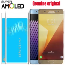 Цвет: черный, Синий Золотой 5,7 ''ЖК-дисплей, с корпусом, запасные части для SAMSUNG GALAXY Note 7 Note fe N930 N930F Дисплей Сенсорный экран планшета