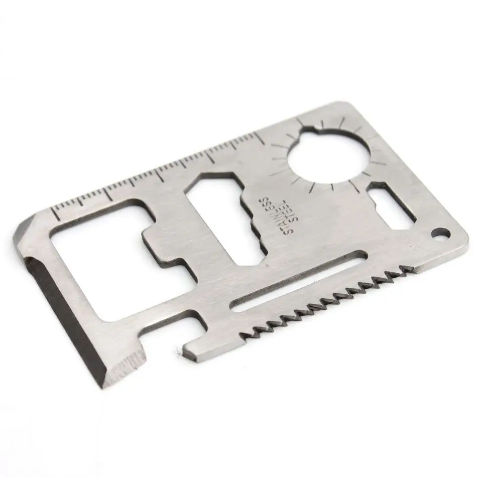 

11 in 1 Multi Tool Army Hunting Survival Kit Pocket Credit Card Knife Camp Widely Used For Camping Sport #FLQ086-69S