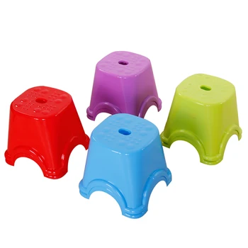 

Household Thick Plastic Stool Fashion Coffee Table Stool Children's Stool Adult Small Bench Stool Cooked Rubber Shoes Bench