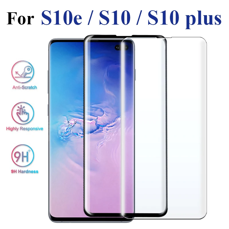 

3D Screen Protector For Samsung Galaxy S10 Glass For Samsung S10 lite s 10e s10 plus edge cover on s 10 light plus glas