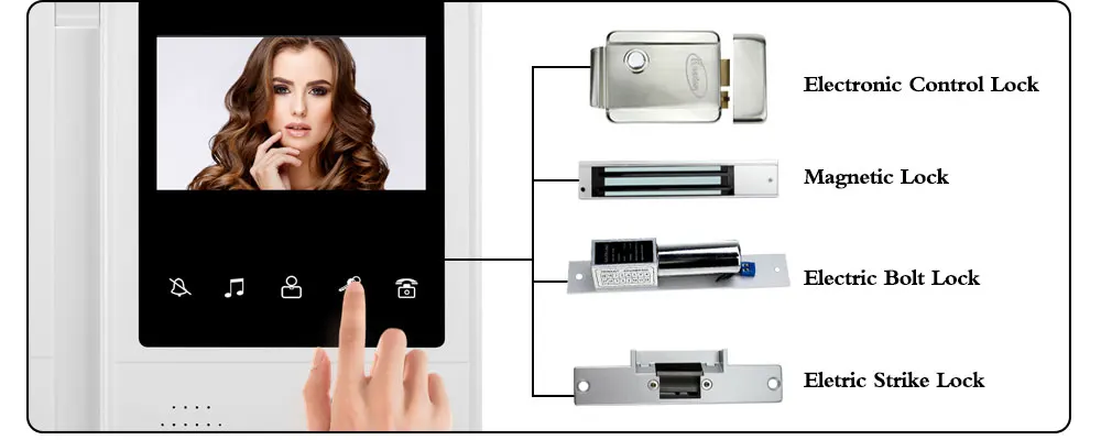 Модернизированная 4,3 ''Проводная видеодомофон RFID система доступа камера домофона с дверным колокольчиком 3 монитора для мульти-квартиры/семьи