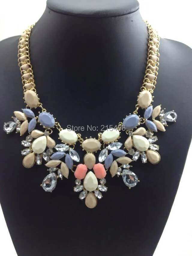

New Arrival Fashion ZA Shourouk Necklace Pendants Vintage Clain Exaggerated Choker Statement Necklace