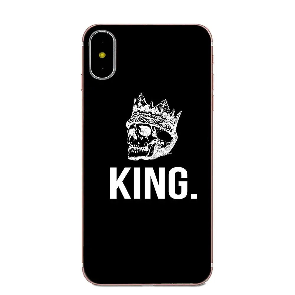 Король queen 01 брендовая парная ТПУ Популярные для Galaxy Alpha Core Note 2 3 4 S2 A10 A20 A20E A30 A40 A50 A60 A70 M10 M20 M30 - Цвет: as picture