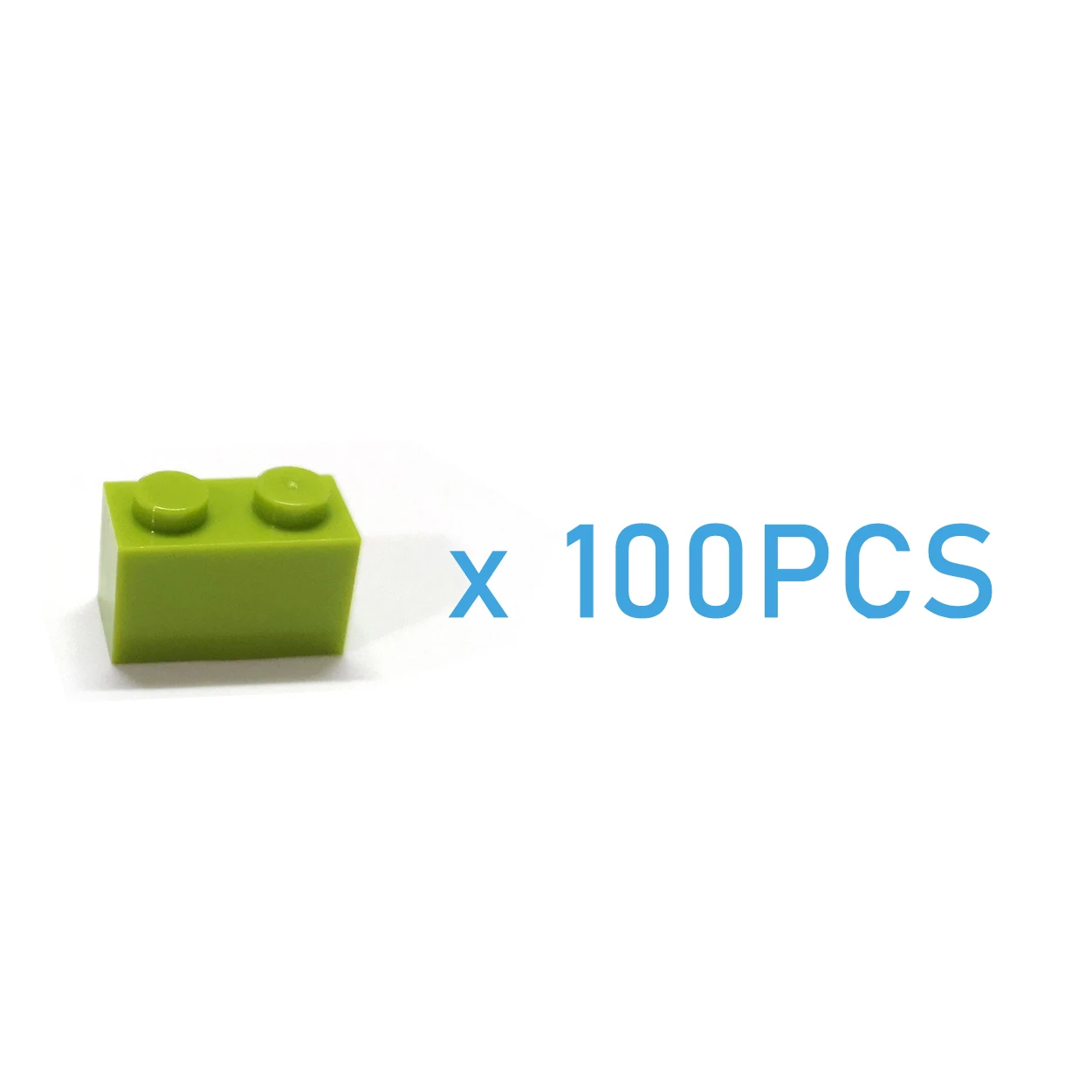 100 шт./лот строительные блоки игрушки высокое 1x2Dots 16 видов цветов кирпичи Размер