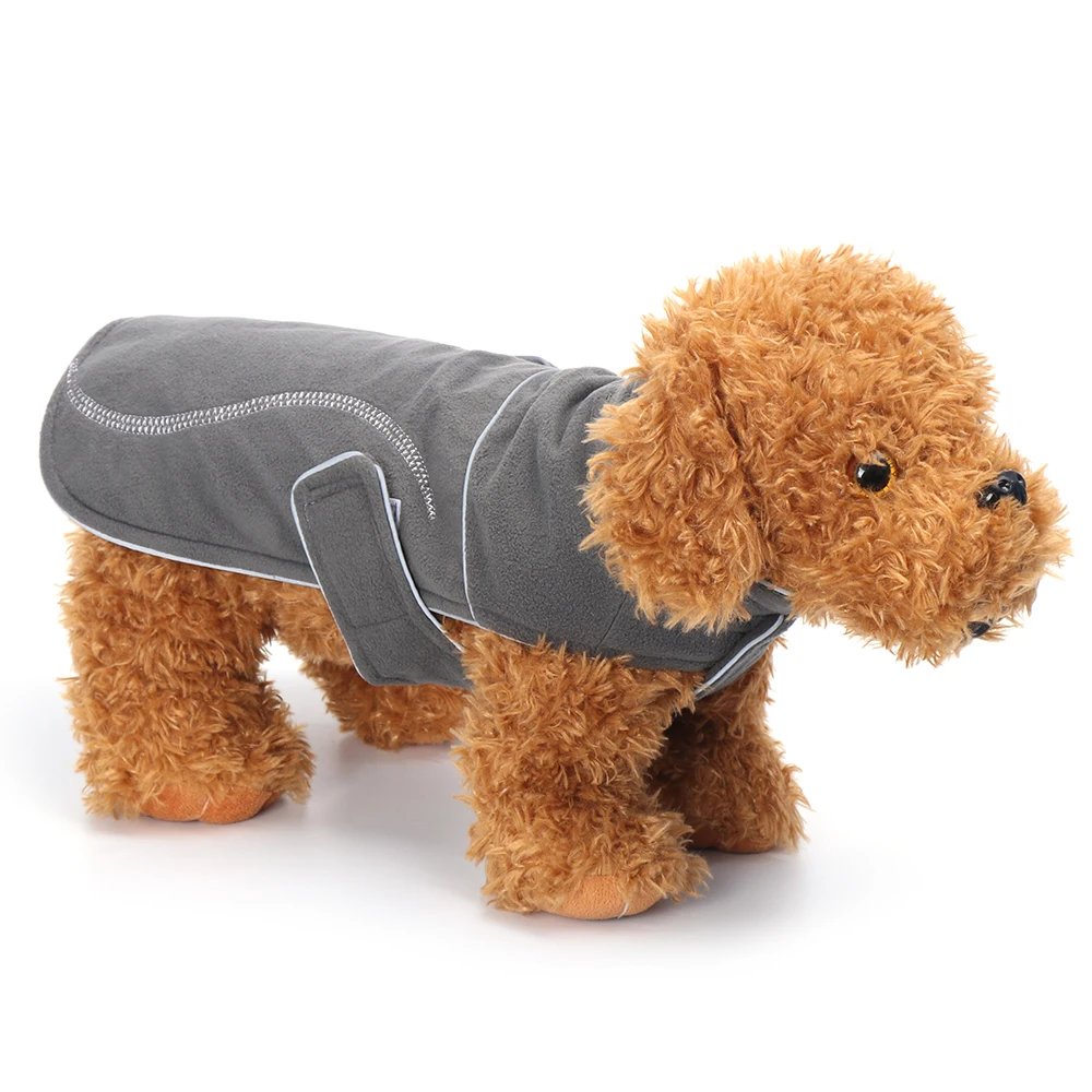 S 5XL Winter Fleece Dog Coat Jacket Reflective Comfy Vest Sweater Warm