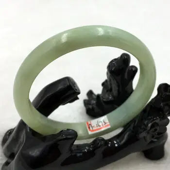 

A-1675 Chinese Beautiful Genuine Natural Green Jade Gems Bracelet Bangle 56mm a 5.19