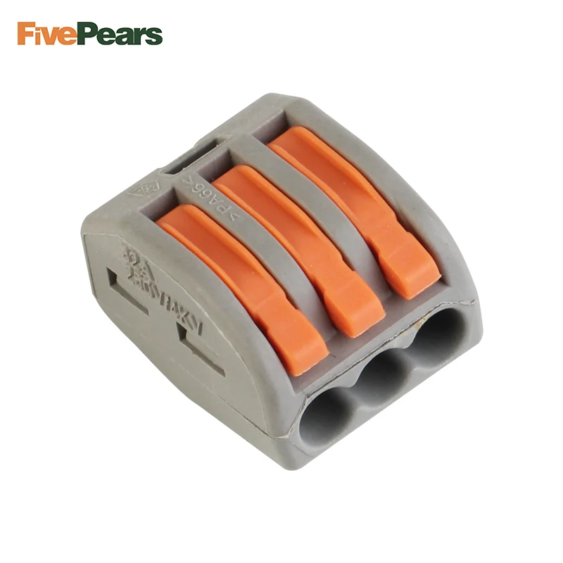 

10 Pcs PCT-213 3 Pin Universal compact wire wiring connector conductor terminal block with lever connector