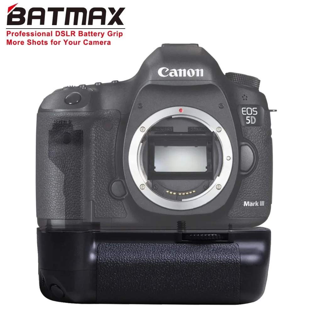 Batmax вертикальный BG-E6 батарейный блок для камеры Canon 5D Mark II 5D2, как BG-E6 работает с батареей LP-E6 или 6 батареек АА
