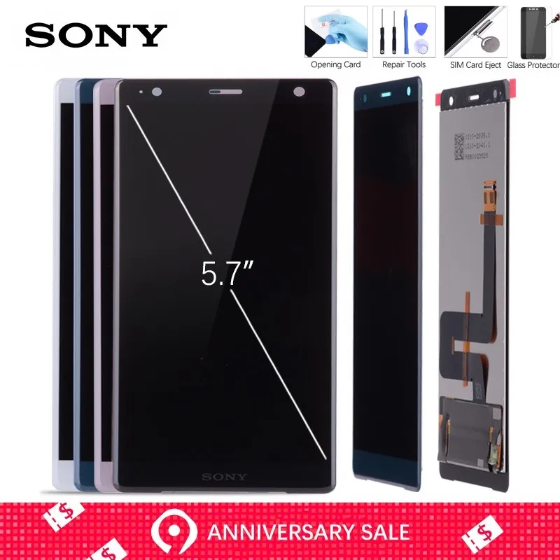 

Original 5.7" 2160*1080 Display For Sony Xperia XZ2 LCD Display Touch Screen Digitizer XZ2 For Sony XZ2 LCD Screen