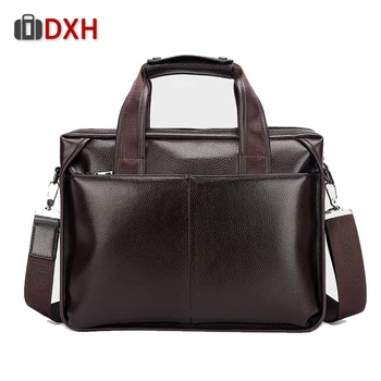 

Luxury Brand DXH Shoulder Messenger Bag Men Handbag New Arrival 2019 Men,s Leather Black brown Bags Fashion Channels handbags