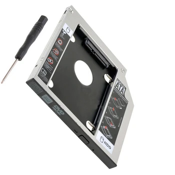 

SATA 12.7mm 2nd Hard Drive HDD HD SSD Caddy Adapter for HP Elitebook 8460p 8470p 8560p 8570p 8760p