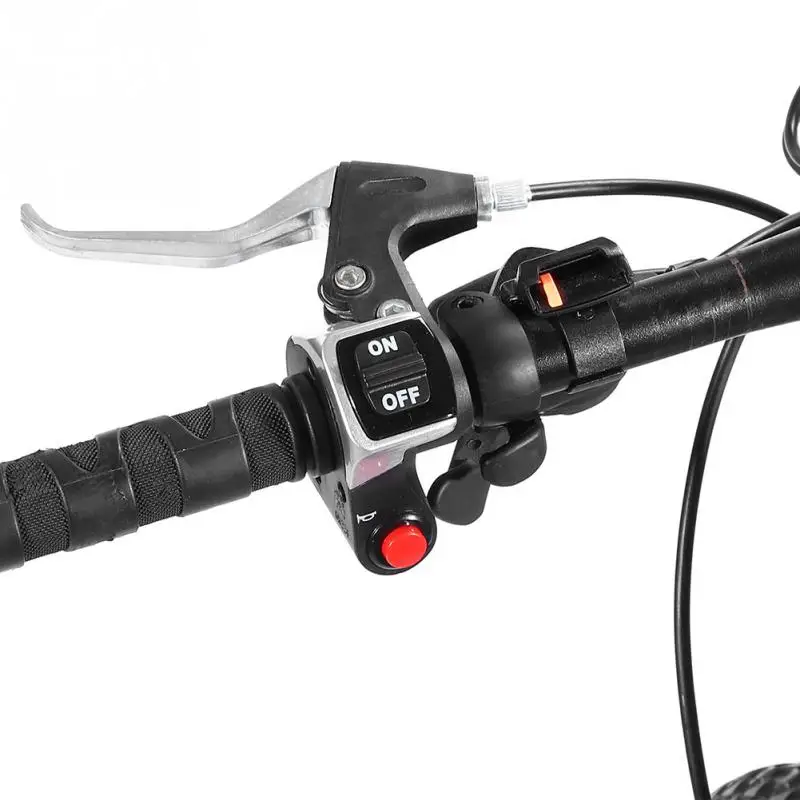 

2 in 1 Light Horn Switch Button for Electric Bicycle E-Bike Scooter Front Head Lamp Bell Switch Button