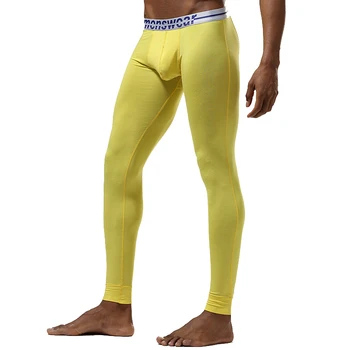 

Men Thermal Long Johns Thin Solid Men's Underwear Bottoms Underpants Male Leggings Autumn Winter Pants sous vetement homme XXL