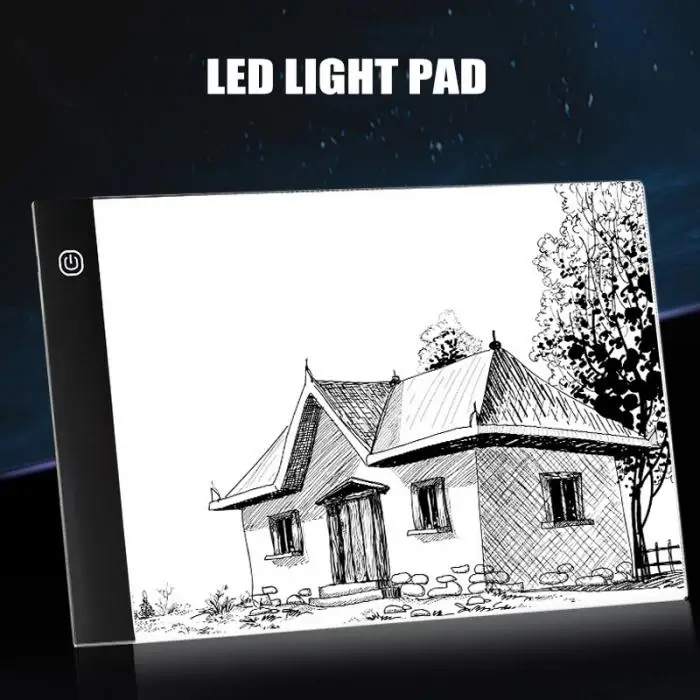 Портативный цифровой планшет для рисования светодиодный световой короб калькирование, копирование доска для рисования письма