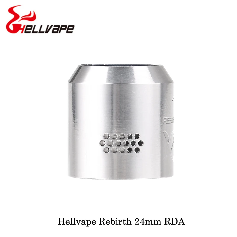 Электронная сигарета Hellvape Rebirth 24 мм RDA 810 Cobra капельный наконечник с одной катушкой