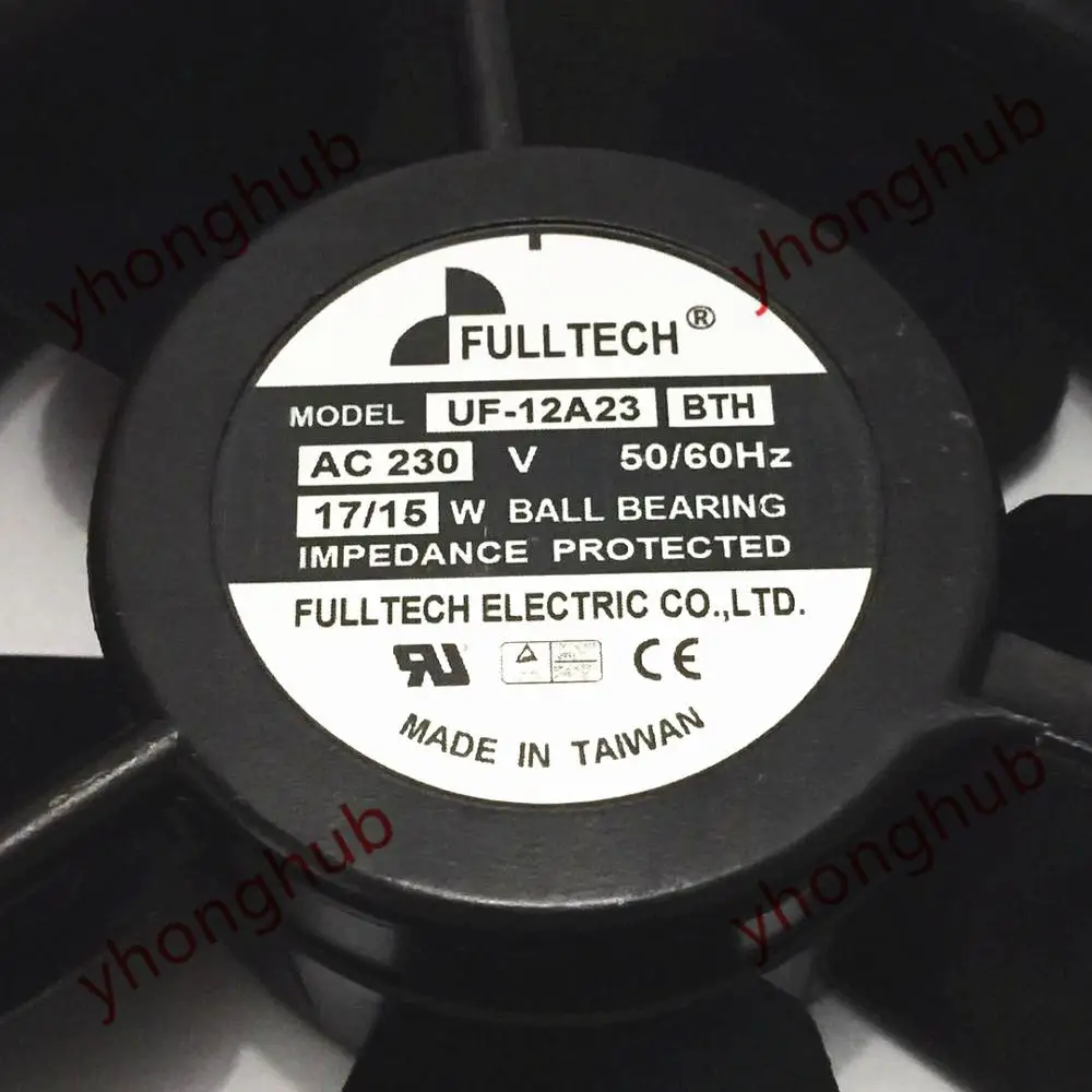 Ventilador de Refrigeração do Servidor de Fulltech Uf-12a23 ac 230v 60hz 120x120x38mm - Imagem 3