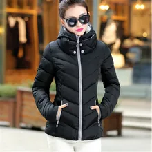 2017 New Fashion Down Parkas Warm Winter Coat Women Light Thick Winter Plus Size Hooded Jacket
