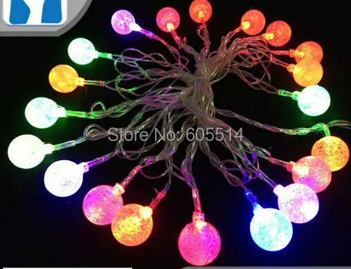 

[Seven Neon]Free shipping 110V/220V ice ball shape 4M 20leds party/Christmas/decoration/holiday led string light