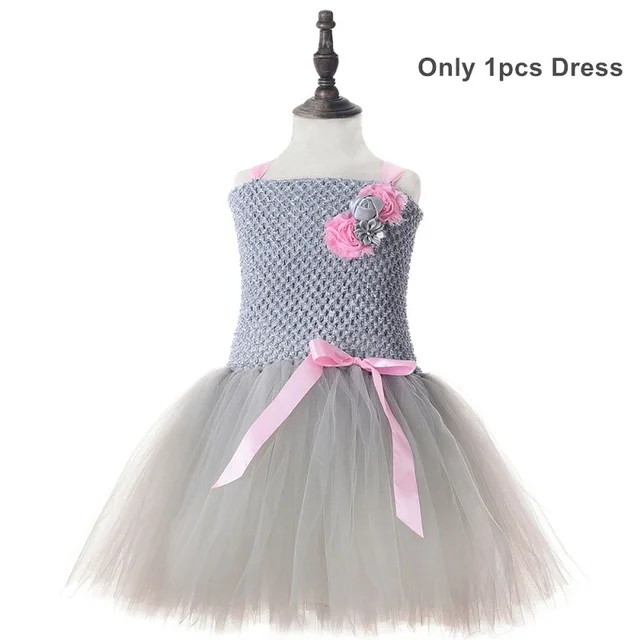 gray tutu dress