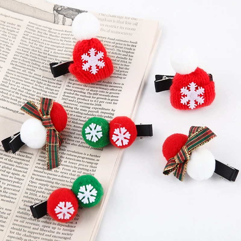 

Fashion Children's Christmas Decoration Hair Clips Girls Hairpins Headwear Barrettes Gifts For Kids Headdress Hair Accessories
