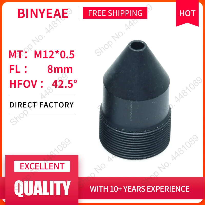

BINYEAE 3Megapixel HD 8mm lens Board lens for CCTV Security Camera IP Camera 8MM M12*0.5 Mount long viewing distance
