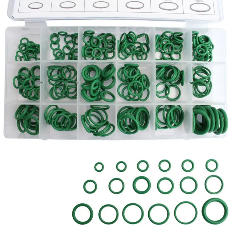 

18 Grid 270pcs Conditioning Box Durable Repair Seals Air Compressor O Rubber Automotive Apron O-Ring