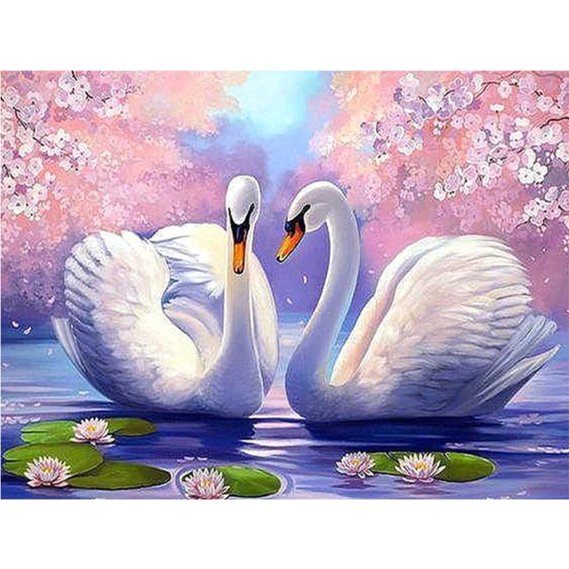Diamant Peinture Cygne Amoureux Paysage Carre Rond 5d Diamant Broderie Point De Croix Animal Mur Peinture Vacances Cadeau Wg1022 Aliexpress